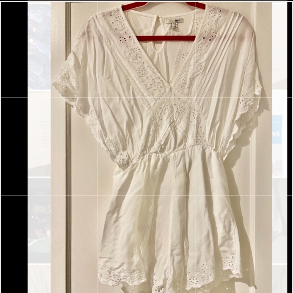 Amuse Society White eyelet romper - Picture 4 of 8